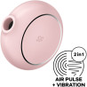 Satisfyer - Stimulateur Et Vibrateur Double Air Pulse Pro To Go 3 Rose